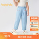 巴拉巴拉童裝兒童長(cháng)褲涼感牛仔褲女童2025夏季褲子松緊腰208225108008