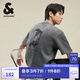 杰克·瓊斯（JACK&JONES）男裝復(fù)古簡(jiǎn)約舒適基礎(chǔ)百搭哥特字母飛鳥(niǎo)寬松圓領(lǐng)短袖T恤男 石雕灰E05 M (175)