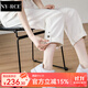 NY-RCE高腰直筒牛仔褲女闊腿褲新款春秋翻邊九分煙管褲寬松彈力顯瘦 815白色 丨有彈力 3XL 31 碼丨參考130-140斤