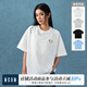 MEDM25SS基礎(chǔ)刺繡T恤男女同款美式嘻哈休閑打底衫春秋寬松上衣潮 白色 M
