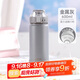 希樂(lè )（cille）316不銹鋼保溫杯大容量男士吸管杯子外出便攜運動(dòng)水杯金屬灰600ml