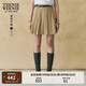 Teenie Weenie小熊女裝半身裙2025年夏季新款學(xué)院感少女俏皮百褶裙 卡其色 S