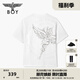 BOY LONDON25新款夏季男女同款燙金圓領(lǐng)時(shí)尚高街潮牌短袖T恤N01128 白色 XS