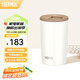 膳魔師（THERMOS）咖啡杯男女辦公高顏值日系簡(jiǎn)約杯子情侶水杯學(xué)生杯子TCDP 奶油白【304不銹鋼內膽】 415ml