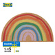 宜家（IKEA）PILLEMARK皮勒馬克防滑易清理地墊門(mén)墊入戶(hù)踩腳墊耐用 彩虹