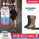 百麗（Belle）吳千語同款荒野來信西部靴女25新商場(chǎng)款絨面堆堆長(zhǎng)靴3QFC3DG5預(yù)售 淺啡【吳千語同款】 38