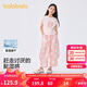 巴拉巴拉女童短袖套裝夏季兒童2025夏裝中大童兩件套速干舒適208225119010