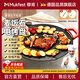 穆肯【德國精工】電烤盤(pán)家用烤肉鍋烤肉盤(pán)無(wú)煙麥飯石圓形2-10人不粘多功能大功率烤鍋燒烤煎肉電燒烤爐 【爆款 2-8人適用】36cm電烤盤(pán) 1層