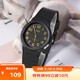 卡西歐（CASIO）小黑表男女表中性學(xué)生公務(wù)員考試中高考可用石英表MQ-24-1B2