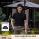 TOMMY HILFIGER【輕系列】夏季男裝撞色鑲邊翻領(lǐng)POLO/珠地棉商務(wù)修身純色短袖T恤 【修身款】深海藏青CJM L （推薦：140-155斤）
