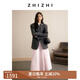 致知ZHIZHI 南呂 灰色西裝外套女24秋季新款敲細支羊毛知識分子風 深灰色 S