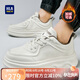 海瀾之家HLA男鞋經(jīng)典板鞋男士厚底增高鞋運動休閑鞋男 M576白色41