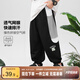 左西防蚊褲男童褲子兒童夏季薄款2025新款男孩速干運動 黑色 130