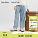 巴拉巴拉balaOne童裝女童長褲兒童褲子2025秋裝牛仔褲直筒褲208325108003