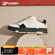 FILA FUSION斐樂潮牌BANK DX情侶場(chǎng)下滑板鞋時(shí)尚運(yùn)動(dòng)鞋板鞋男女休閑鞋 古白色/黑-AB【女款】 37.5