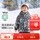 巴拉巴拉童裝男童羽絨服小童寶寶外套秋冬兒童連帽上衣時尚戶外風 黑白色調(diào)00491-灰鴨絨 110