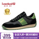 楓葉（leaveland）男鞋2025新品復古時(shí)尚透氣阿甘鞋男輕便軟底戶(hù)外運動(dòng)休閑慢跑鞋男 黑色（皮鞋碼） 41