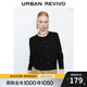 UR2025秋季新款女裝休閑琥珀流光風(fēng)紐扣針織開(kāi)衫UWB950006 黑色 M