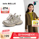 百麗（Belle）馬君妍同款星河軌跡復古時尚老爹鞋女商場同款休閑童鞋H8005A85 金色【馬君妍同款】 35 (225mm)