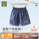 拉比女童五分褲夏裝寶寶百搭薄款兒童天絲牛仔短褲 深藍120