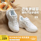 李寧跑步鞋女鞋夏季馬卡龍配色透氣網(wǎng)面舒適運(yùn)動(dòng)鞋情侶時(shí)尚復(fù)古老爹鞋 云霧白/銀色-3 38
