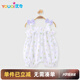 優(yōu)奇夏天女寶寶吊帶連體衣夏季薄款嬰兒衣服夏裝可愛(ài)公主哈衣超萌可愛(ài)