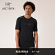 ARC'TERYX始祖鳥(niǎo) IONIA MERINO WOOL ARC'WORD LOGO 透氣 男子 羊毛短袖T恤 BLACK/黑色 M
