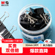 晨光(M&G)文具熱門(mén)商品3#32mm 24只/罐 黑色長(cháng)尾夾 中號金屬票據夾 Eplus系列辦公燕尾夾 ABS916ND