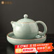 金鑲玉冰片汝窯西施壺 功夫茶具陶瓷茶壺開片冰裂泡茶壺家用 陳為勤手作