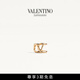 華倫天奴VALENTINO[禮物]女士 VLOGO SIGNATURE 單只金屬耳夾 金色 均碼