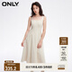 ONLY秋季時尚收腰顯瘦中長款牛仔吊帶連衣裙女|124142009 H9G 凱思特黃 M (165) /84A