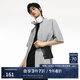 杰克·瓊斯（JACK&JONES）夏季男士新款舒適商務(wù)休閑通勤短袖襯衫衣服外套襯衣上衣男裝 沙灰色C13 S 170