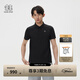 KOLON SPORT/可隆戶(hù)外POLO衫 男子接觸涼感防曬UPF50+冷黑功能短袖上衣 LHPT5AN007-BK 黑色 XL180/100A