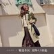 OVV2023秋冬新款女裝溫柔自然翻領(lǐng)暗門(mén)襟休閑通勤針織羊毛風(fēng)衣 卡其（凈色）A1 M