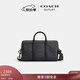 蔻馳（COACH）新款奧萊男士老花VENTURER 27號行李包手提包 QB/炭黑色/黑色