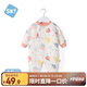 舒貝怡嬰兒衣服新生兒連體衣春秋滿(mǎn)月寶寶周歲哈衣男女童可愛(ài)爬爬服粉73