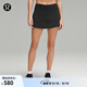lululemon丨Pace Rival 女士運(yùn)動(dòng)中腰短裙 速干 芯吸 LW8A78R 黑色 S /6