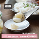 霜山SHIMOYAMA不銹鋼漏勺家用mini撈糖蒜小勺廚房多功能漬物勺子小料過(guò)濾勺 漏勺-長(zhǎng)17.7cm(洗碗機(jī)適用)