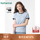 熱風(fēng)短袖T恤女25年春季新款撞色基礎(chǔ)運(yùn)動(dòng)休閑短袖上衣正肩短袖 06蘭色 L
