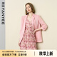 顏域薄款西裝外套女夏裝2025新款短款通勤職業(yè)裝顯瘦寬松小西服女 粉色 XL