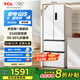 TCL 321升法式多門(mén)四開(kāi)門(mén)一級(jí)能效33分貝低音小戶型白色家用電冰箱國(guó)家補(bǔ)貼以舊換新風(fēng)冷無(wú)霜R321V5-D