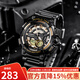 卡西歐（CASIO） 手表 防水黑金太男表 多功能夜光雙顯電子表 運(yùn)動(dòng)學(xué)生手表 AEQ-110BW-9A十年電力+百米防水