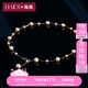 海蒂 4-7mm混彩色滿(mǎn)天星淡水珍珠項鏈女S925銀七夕情人節禮物