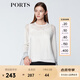 PORTS寶姿  新品商場同款 早春新品女裝圓領(lǐng)套頭針織衫SN8K402ARKE004 米白 L