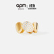 APM Monaco[新品]Galet耳夾金黃色單只耳飾設(shè)計(jì)感禮物 金色