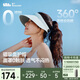 蕉下（beneunder）遮陽(yáng)帽防曬帽女防曬面罩口罩太陽(yáng)帽子海邊度假爬山裝備男士夏季藍(lán)