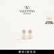 華倫天奴VALENTINO女士 VLOGO SIGNATURE 金屬耳環(huán) 金色 均碼