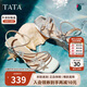 他她TATA法式氣質(zhì)粗跟涼鞋女鞋閃鉆一字帶涼鞋25夏XQC01BL5銀色 38