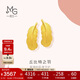 周生生黃金耳釘一對 愛(ài)情密語(yǔ)羽毛 足金耳飾耳環(huán)女86820E計價(jià) 3.5克