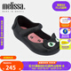 Melissa（梅麗莎）卡通小貓咪魚嘴魔術(shù)貼時尚休閑小童單鞋30901 黑色/粉色 25 25/26碼（內(nèi)長約15.5cm)